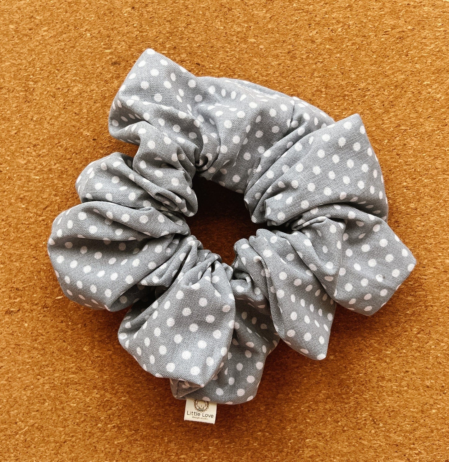 Blue Polka Dot Scrunchie | XL scrunchies | birthday gift | gift's for her | mini me