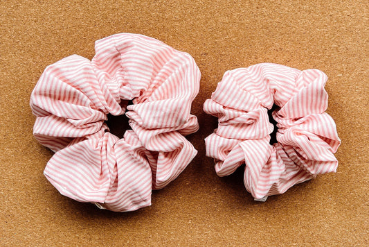 Candy stripe scrunchie | XXL scrunchie | pretty scrunchies | mothers day gift | gift's for her