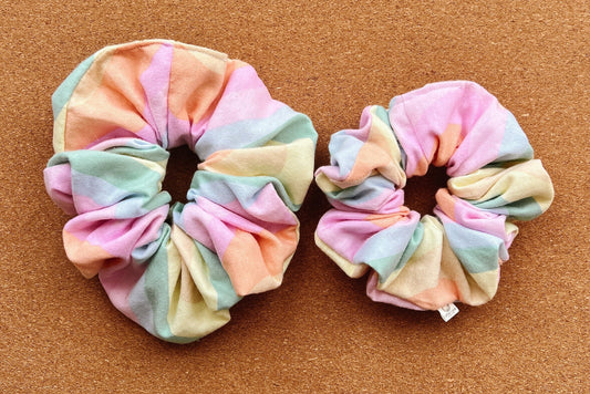 Rainbow Swirl Scrunchie | XXL scrunchie | hair scrunchies | scrunchies for girls | gift's for her