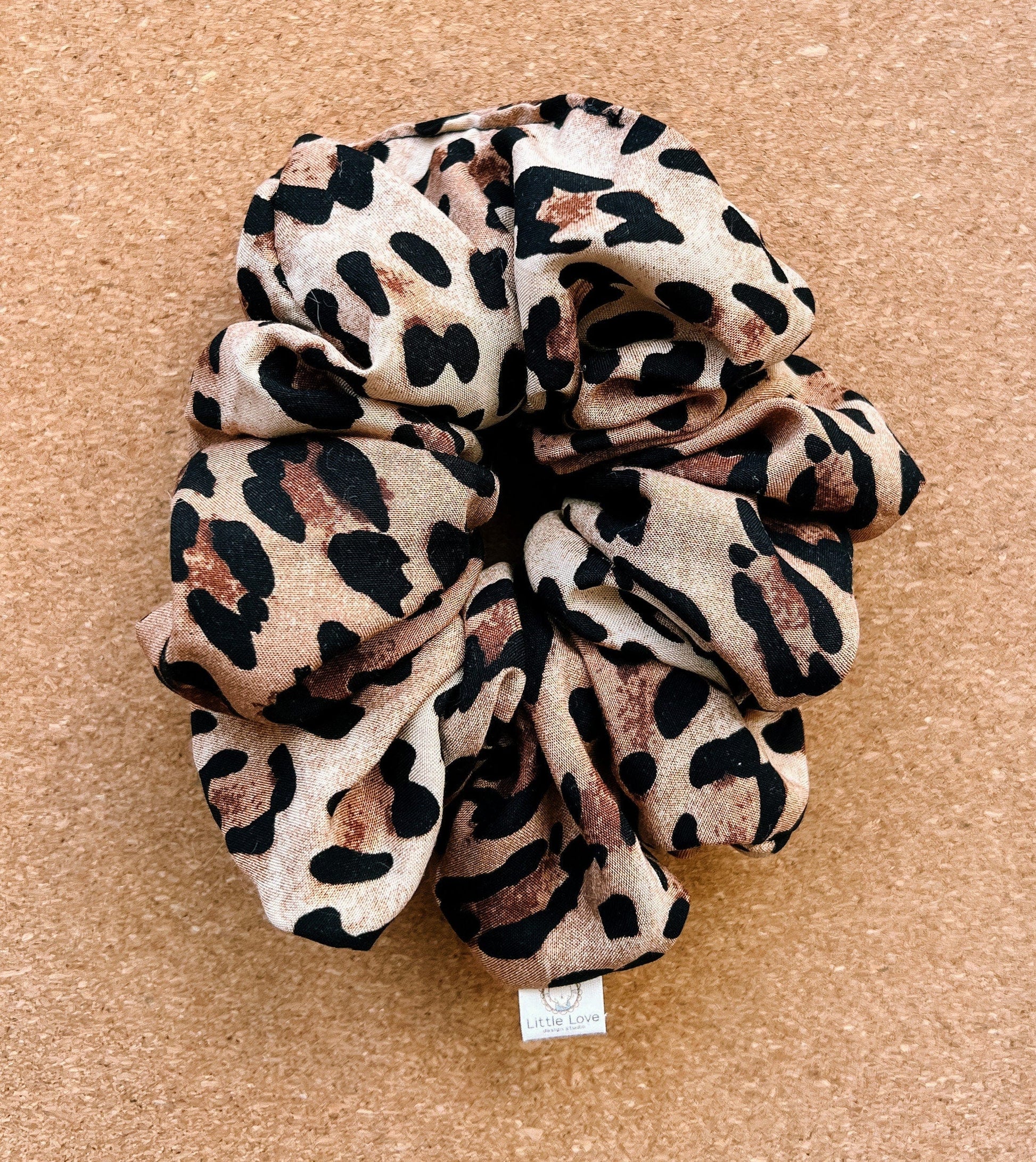 Cheetah scrunchie I XL scrunchie I gifts for her I mothers day gift | leopard print scrunchie