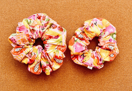 Tutti Fruity Scrunchie | XL scrunchies | birthday gift | gift's for her | summer fruits