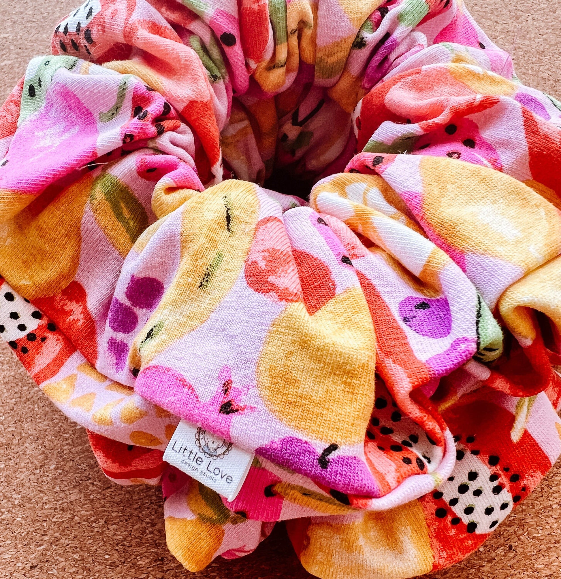 Tutti Fruity Scrunchie | XL scrunchies | birthday gift | gift's for her | summer fruits