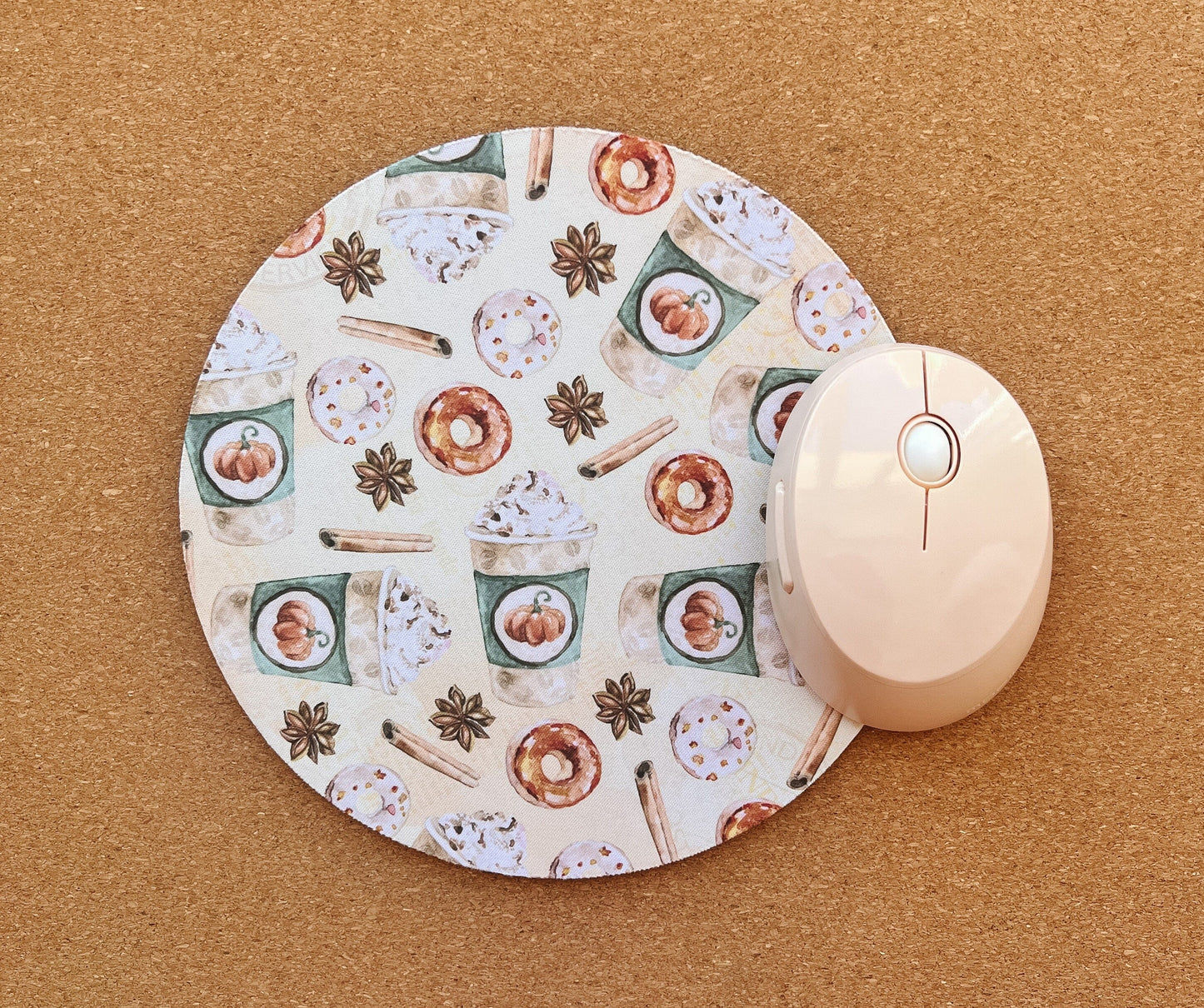 Pumpkin Spice Mouse Mat | adorable mouse pad | cute study space | Gift Ideas | desk accessories