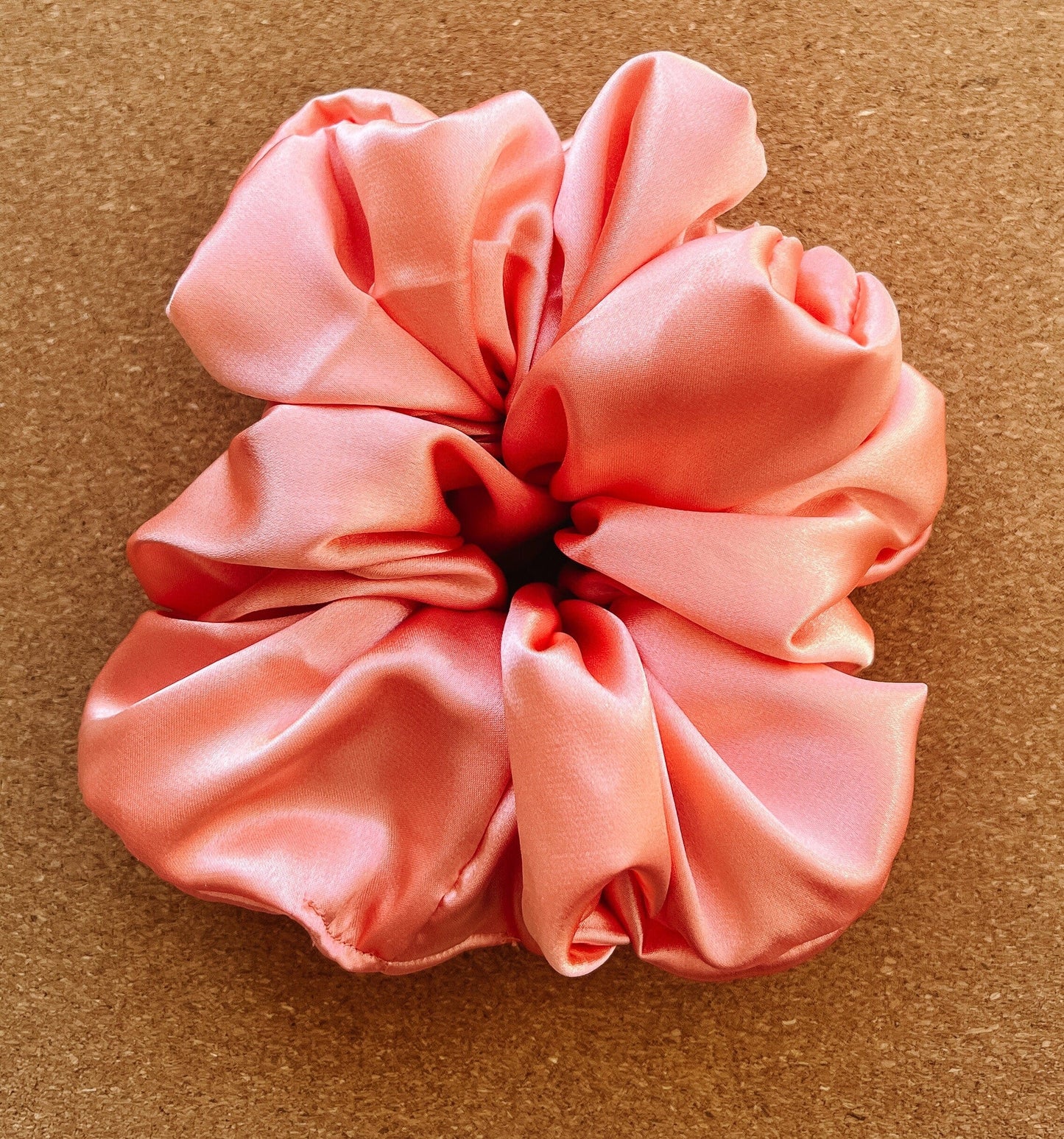 Peaches Satin Scrunchie | XL scrunchies | birthday gift | gift's for her | bridesmaids gift