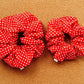 Red Polka Dot Scrunchie | XL scrunchies | birthday gift | gift's for her | mini me