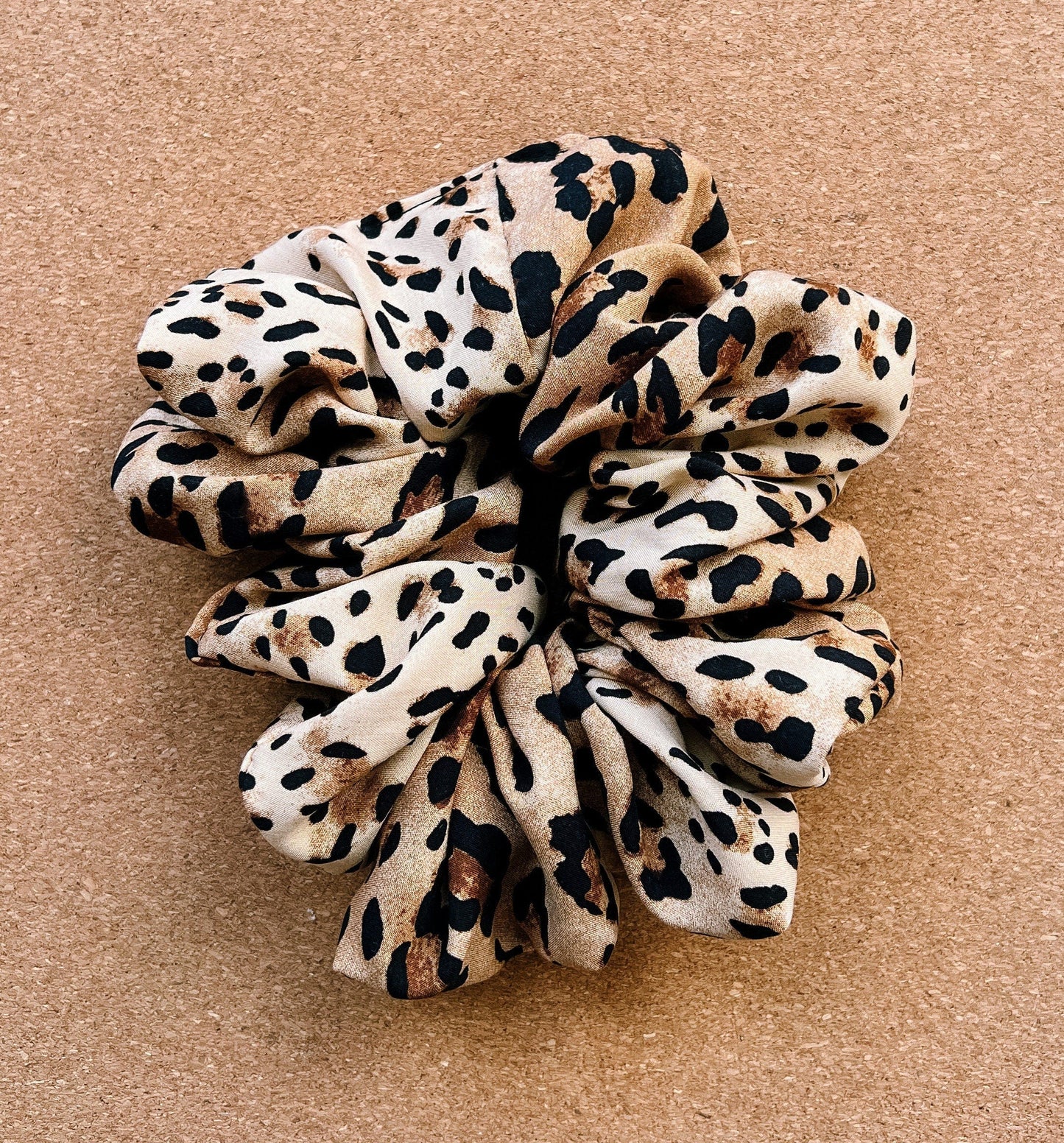 Cheetah scrunchie I XL scrunchie I gifts for her I mothers day gift | leopard print scrunchie