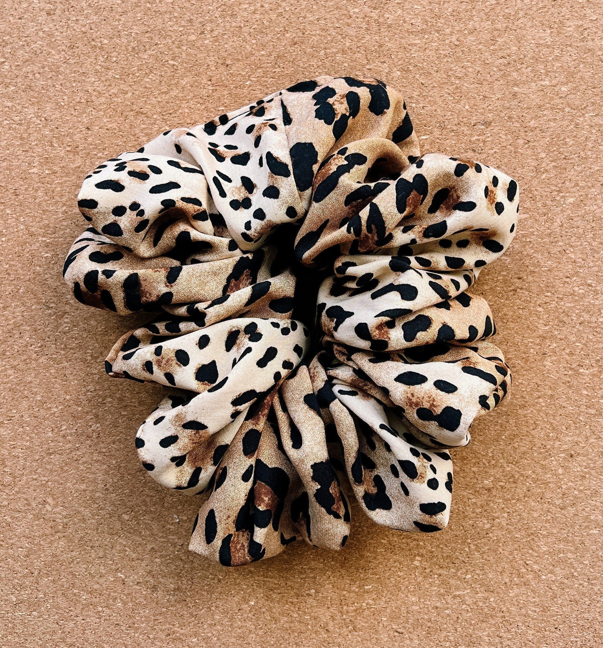 Cheetah scrunchie I XL scrunchie I gifts for her I mothers day gift | leopard print scrunchie