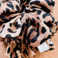 Cheetah scrunchie I XL scrunchie I gifts for her I mothers day gift | leopard print scrunchie