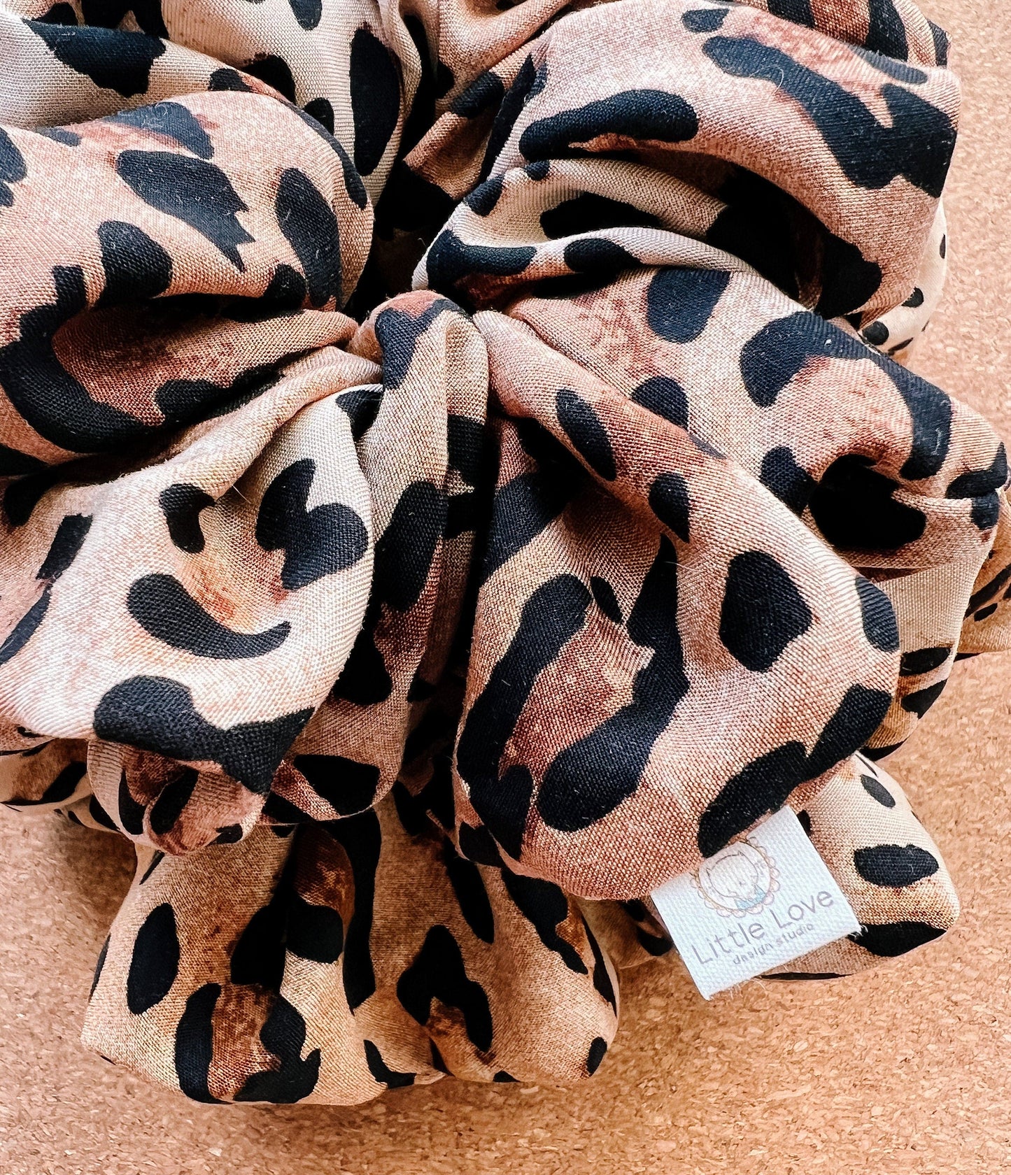 Cheetah scrunchie I XL scrunchie I gifts for her I mothers day gift | leopard print scrunchie