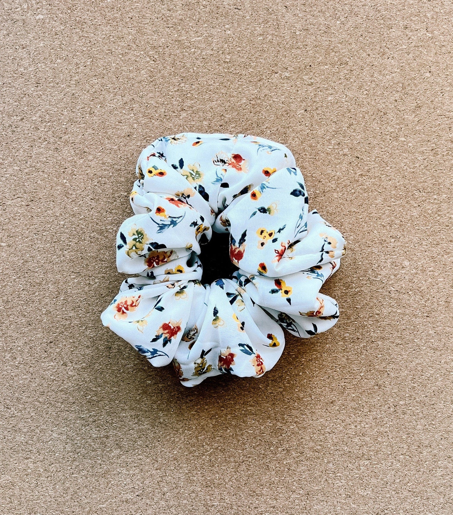 Autumn Garden Scrunchie | XL scrunchie I floral scrunchie I gift's for her | hair scrunchie