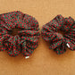 Black Floral Scrunchie | XL scrunchies | teacher's gift | mini me | gift's for her