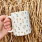 Pretty Spring Garden Mug | handprinted mug | cute ceramics | adorable ceramics | mother's day gift