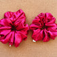 Carmine Red Satin Scrunchie | Christmas scrunchie | XL scrunchie | silky scrunchie | XXL scrunchies