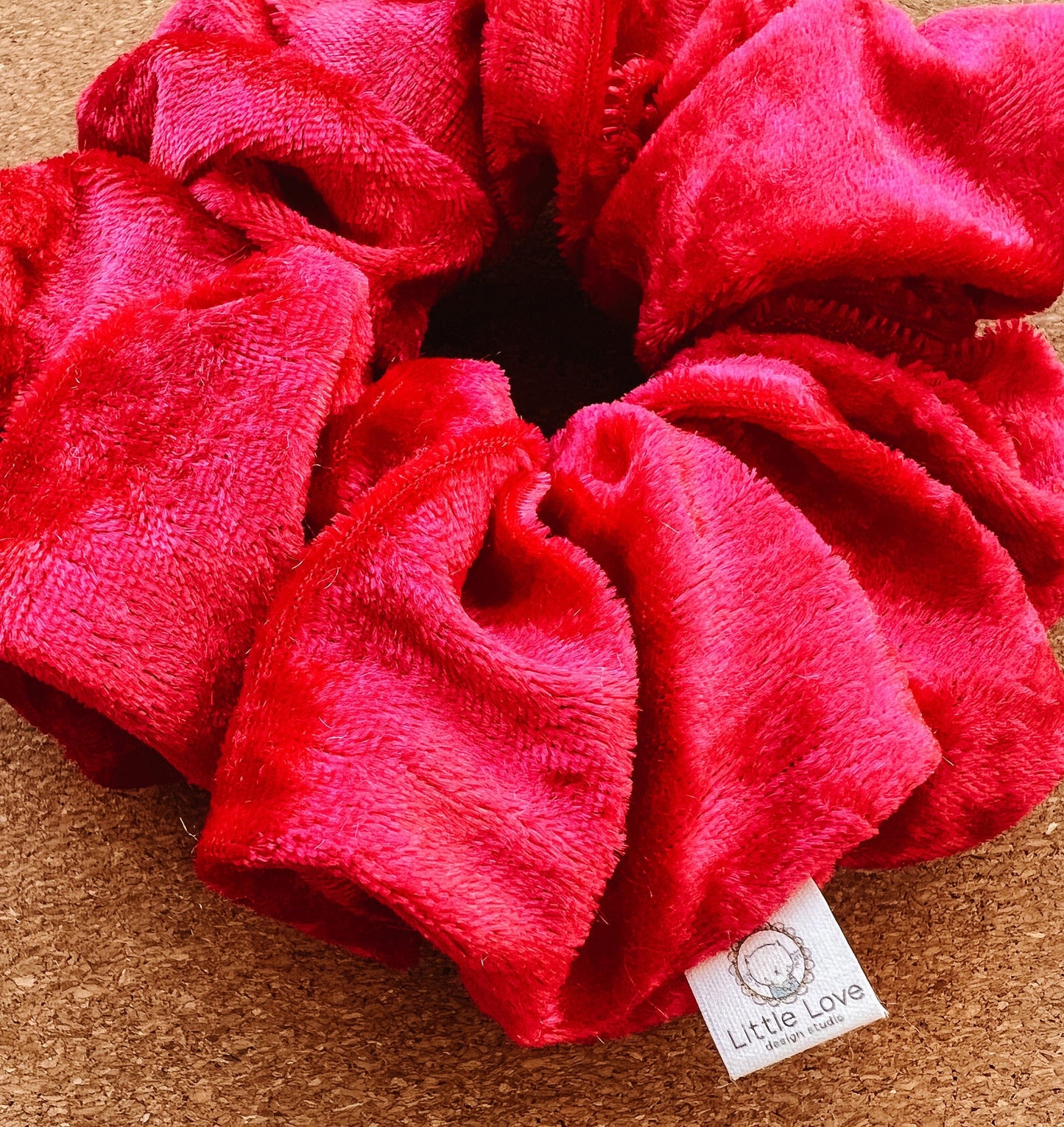 Santa Red Velvet Scrunchie | velvet scrunchie | scrunchies | Christmas scrunchie | gifts for her