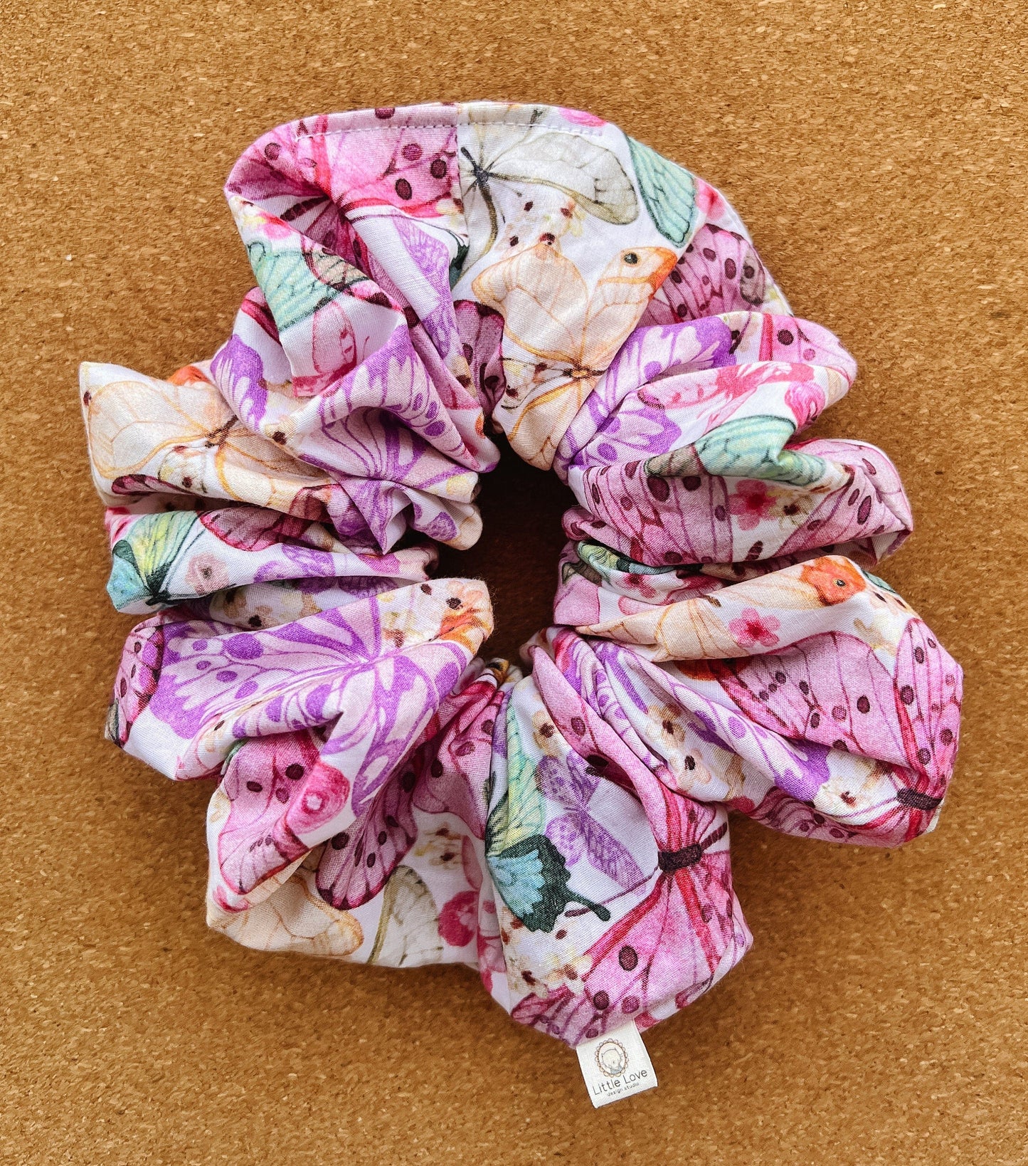 Pastel Butterflies Scrunchie | butterfly scrunchies | XL scrunchies | gift's for her | birthday gift