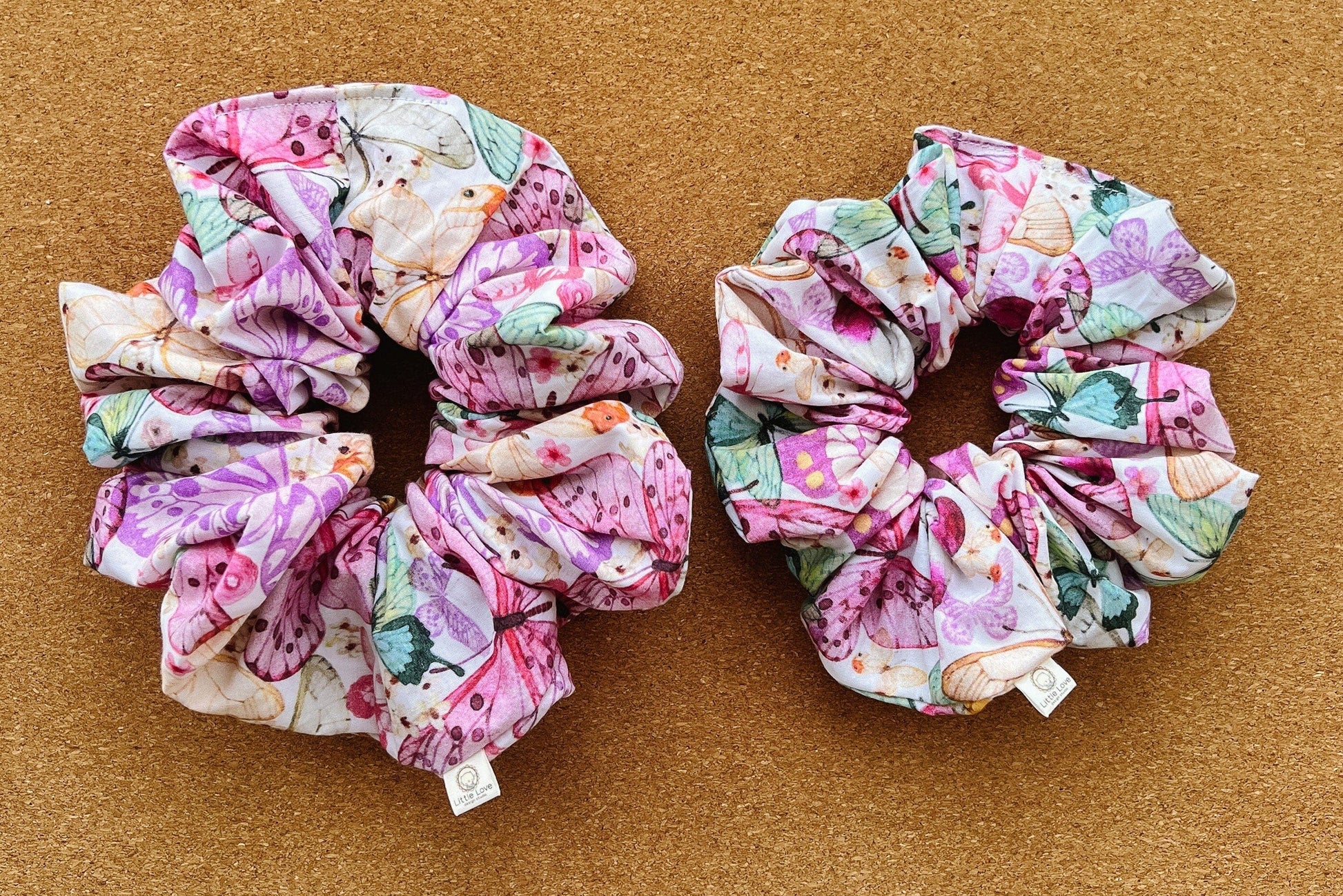 Pastel Butterflies Scrunchie | butterfly scrunchies | XL scrunchies | gift's for her | birthday gift