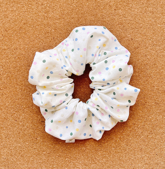 rainbow polka dot scrunchie | polka dot scrunchie | XL scrunchie | Easter gift's | hair accessories