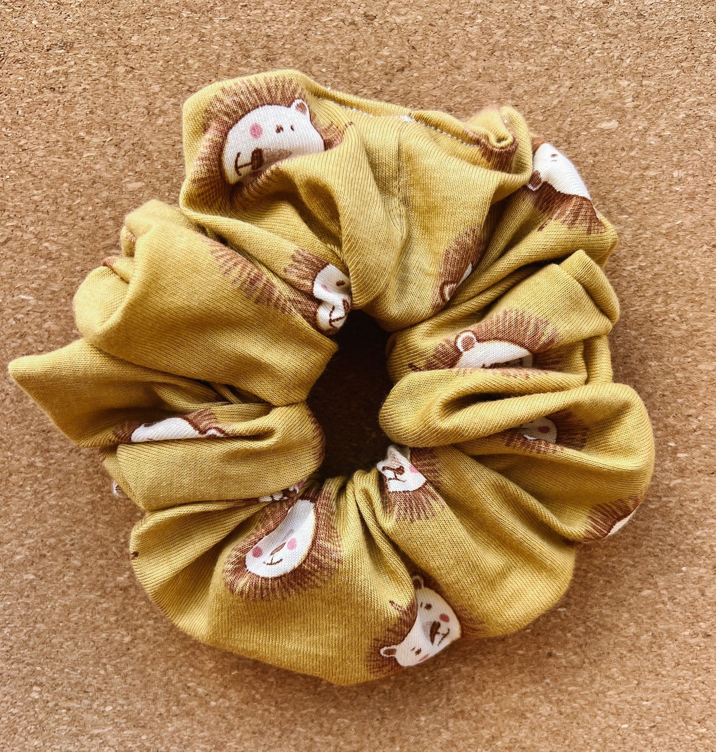 adorable lion scrunchie I organic cotton scrunchie I hair scrunchies I birthday gifts