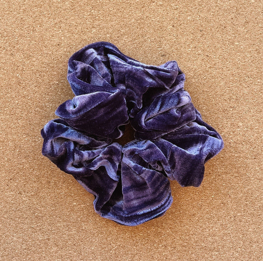 Eggplant Velvet Scrunchie