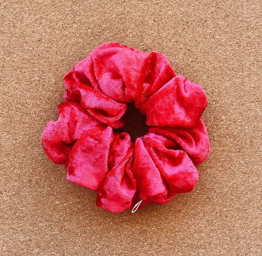 Santa Red Velvet Scrunchie | velvet scrunchie | scrunchies | Christmas scrunchie | gifts for her