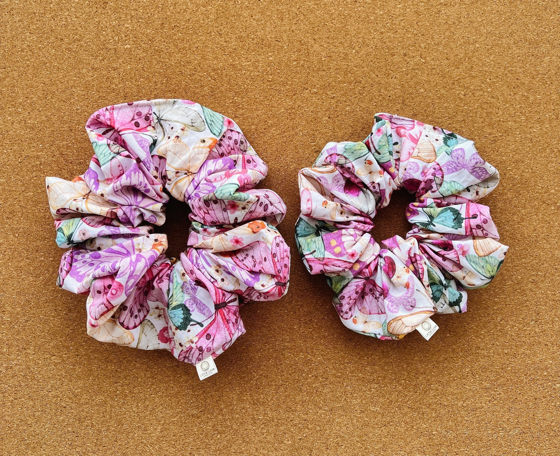 Pastel Butterflies Scrunchie | butterfly scrunchies | XL scrunchies | gift's for her | birthday gift