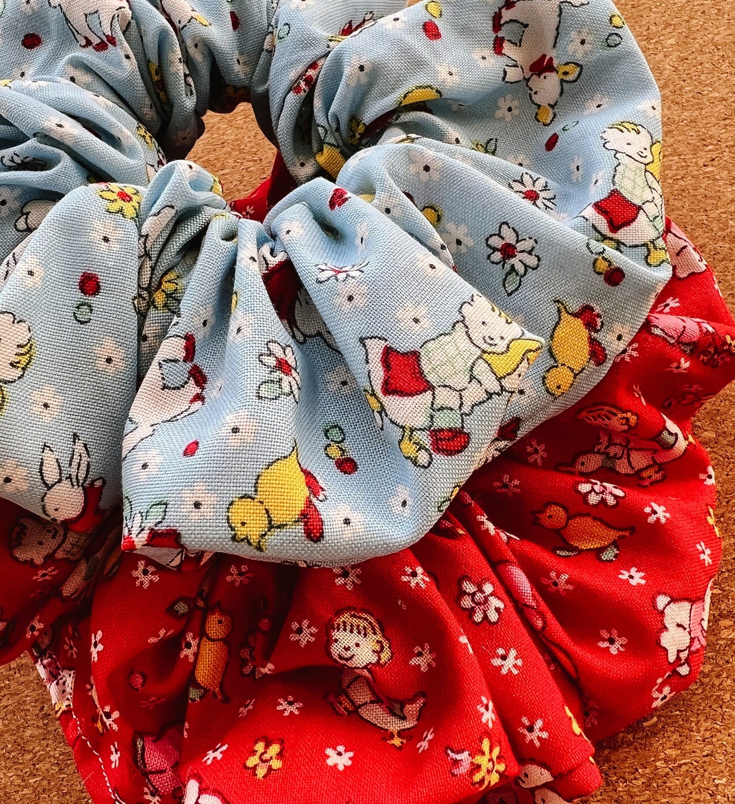 vintage duckies scrunchie I children's scrunchies I kids scrunchies | gift's for kids | cute scrunchies