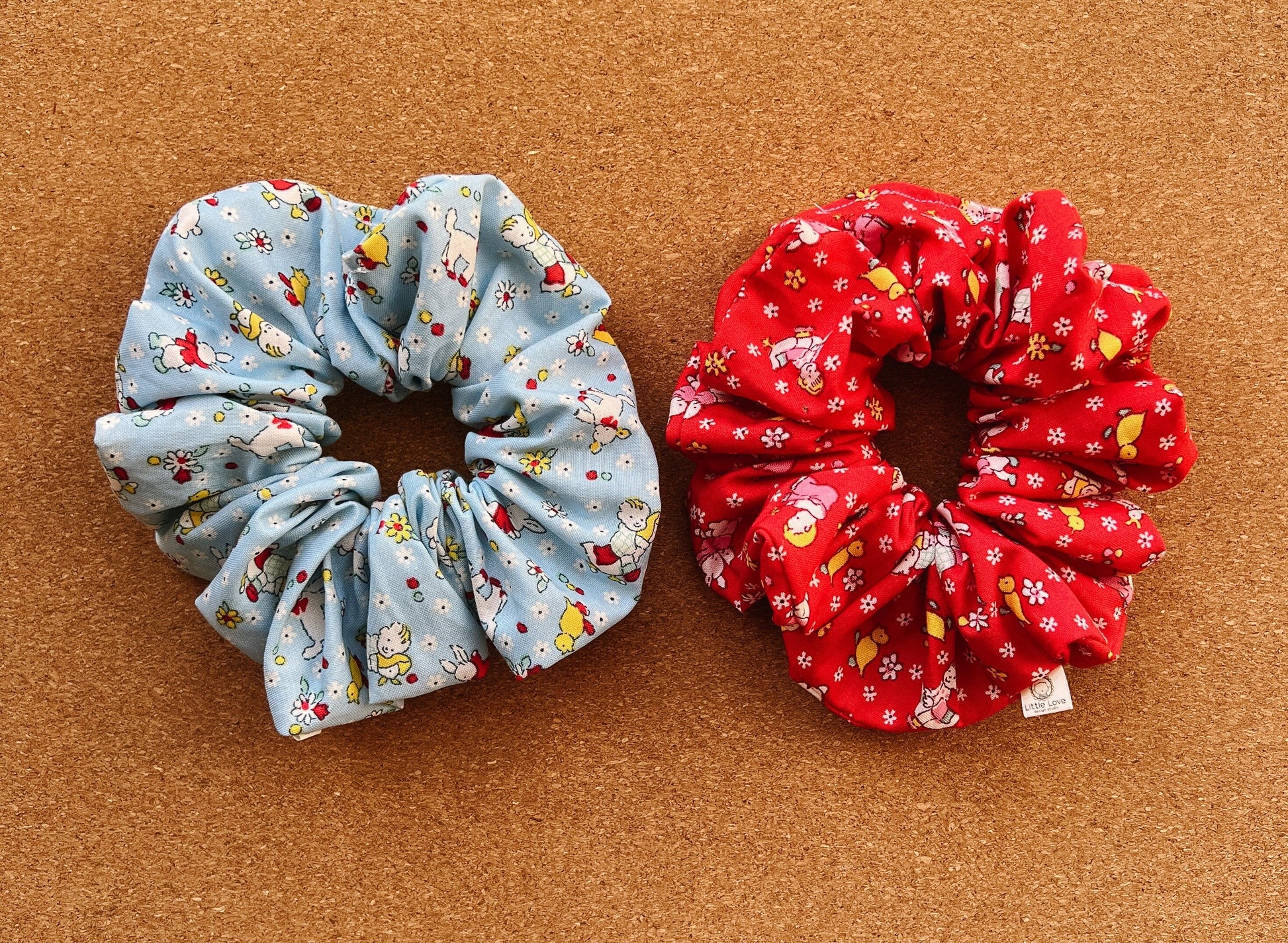 vintage duckies scrunchie I children's scrunchies I kids scrunchies | gift's for kids | cute scrunchies