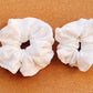 White Crinkle Scrunchie | XL scrunchie | mini me | Christmas gift | gifts for her | Kris Kringle