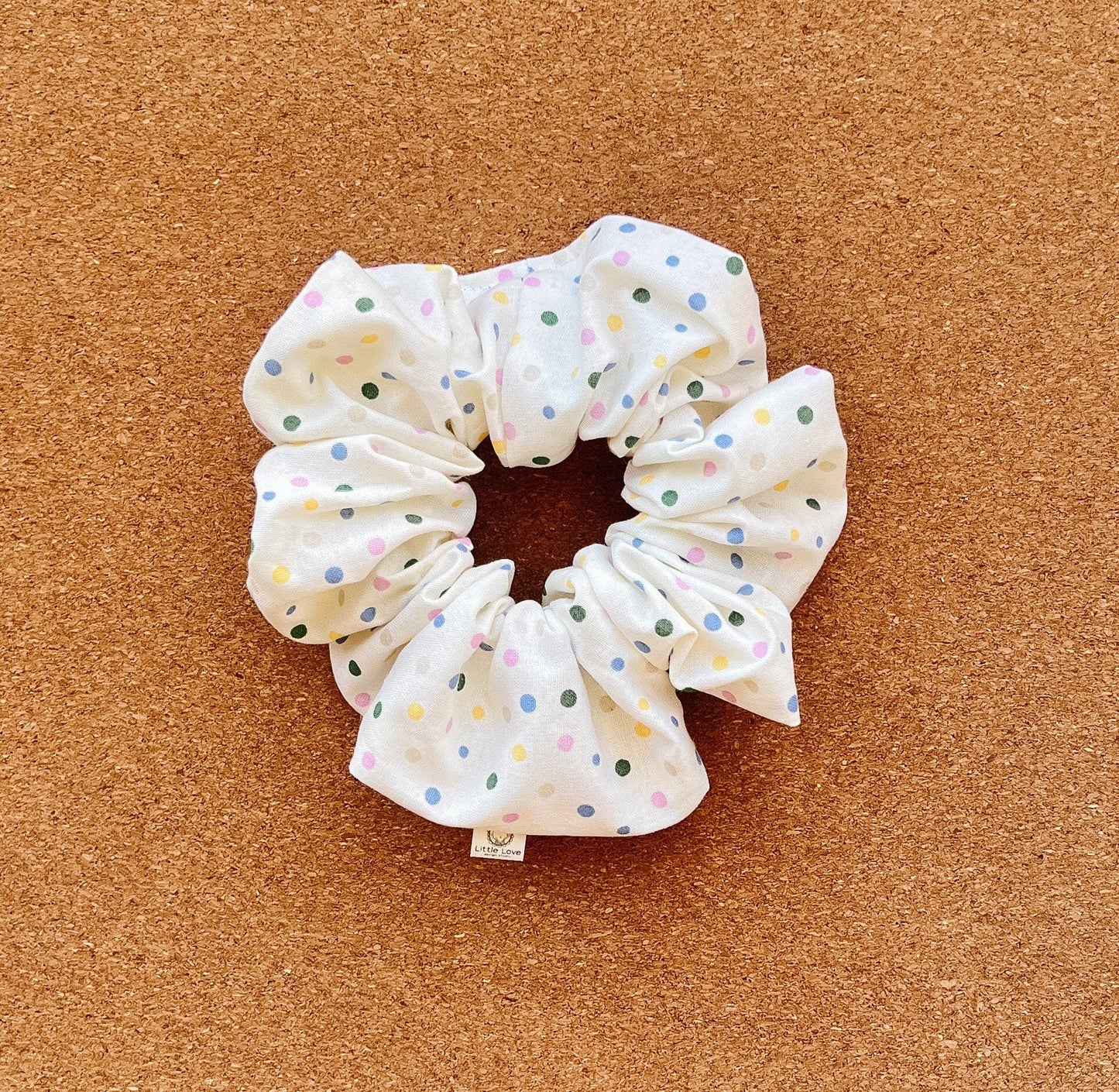 rainbow polka dot scrunchie | polka dot scrunchie | XL scrunchie | Easter gift's | hair accessories