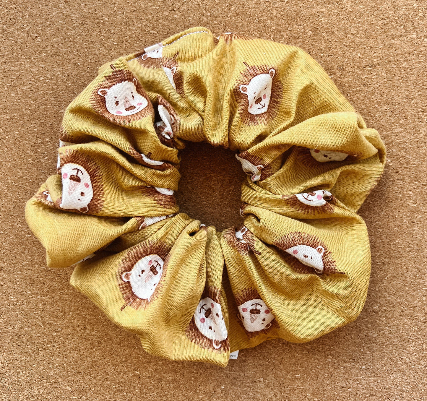 adorable lion scrunchie I organic cotton scrunchie I hair scrunchies I birthday gifts