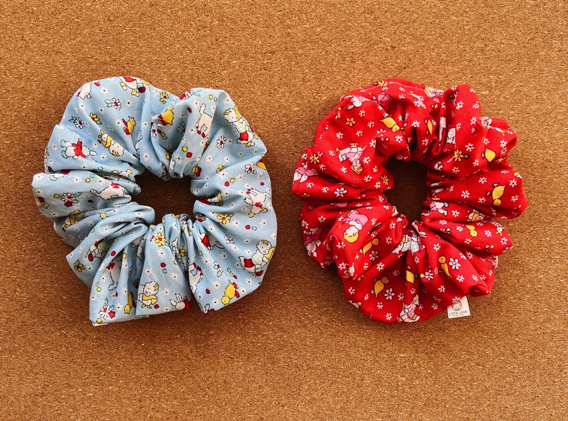 vintage duckies scrunchie I children's scrunchies I kids scrunchies | gift's for kids | cute scrunchies