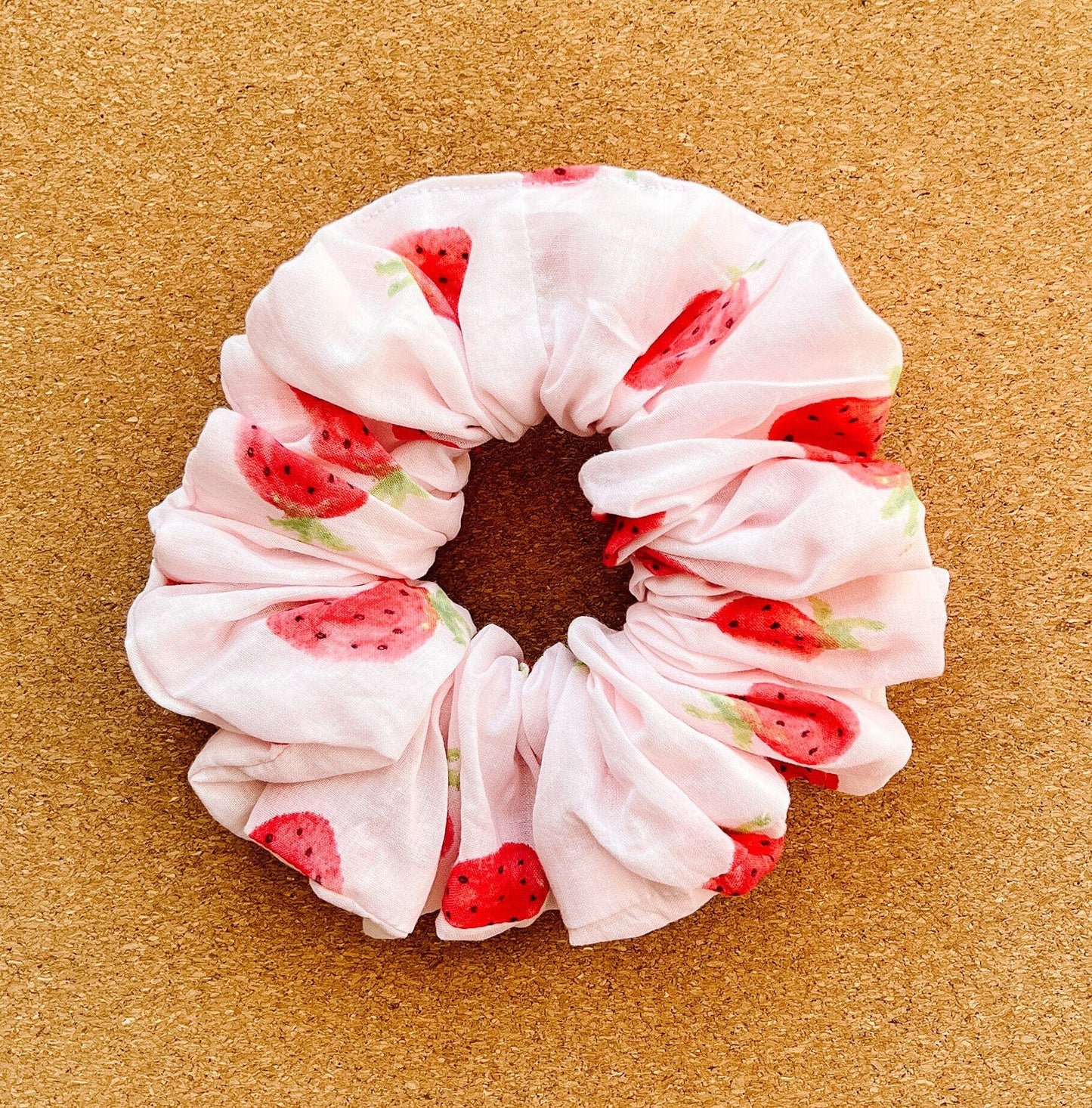 Summer strawberries Scrunchie I scrunchies I strawberries | gifts for her | hair accessories