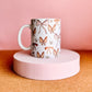 Pink Bow Mug | handprinted mug | pink bows | ceramics | adorable ceramics