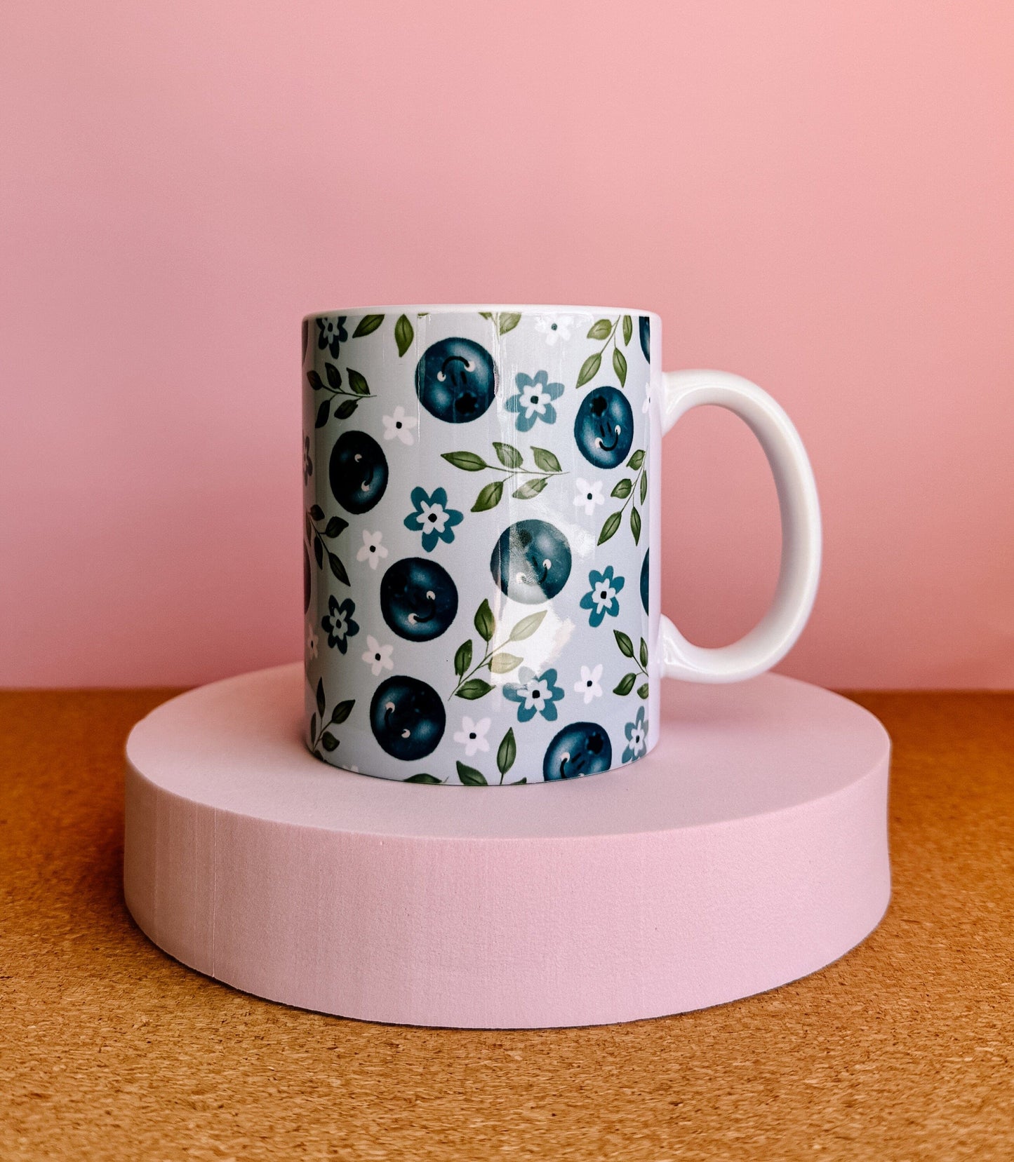 Adorable Blueberry Mug