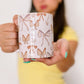 Pink Bow Mug | handprinted mug | pink bows | ceramics | adorable ceramics