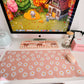 Adorable Pink Daisy Large Gaming Mouse Pad