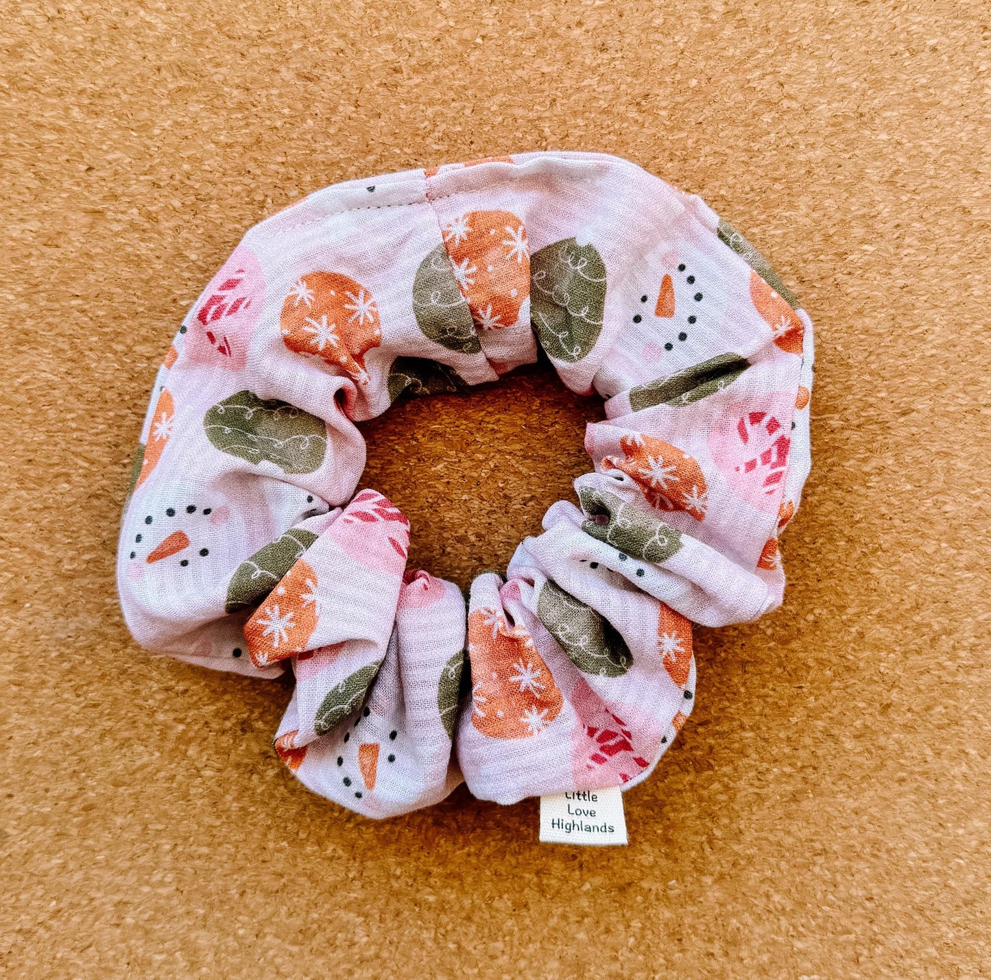 Boho Christmas Ornaments Scrunchie