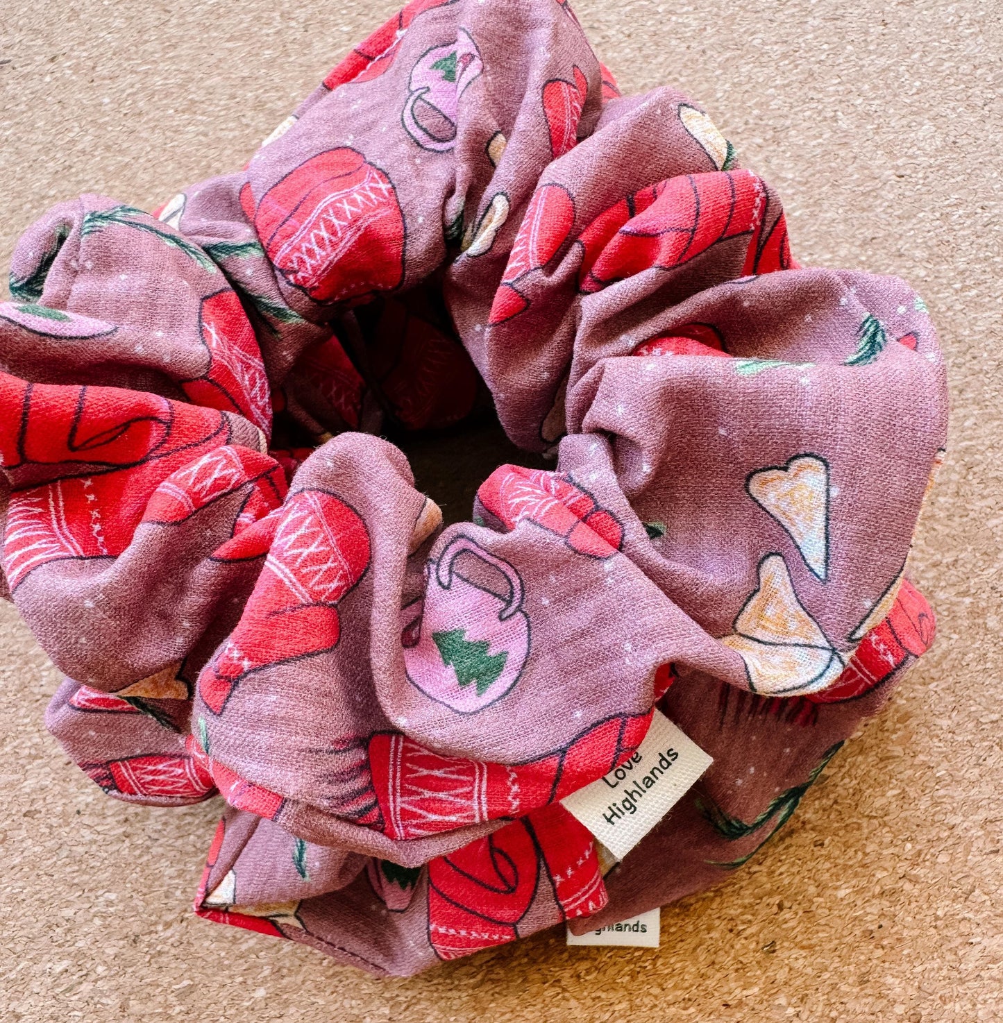 Cozy Christmas Market Scrunchie