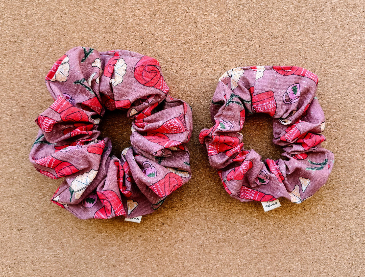 Cozy Christmas Market Scrunchie