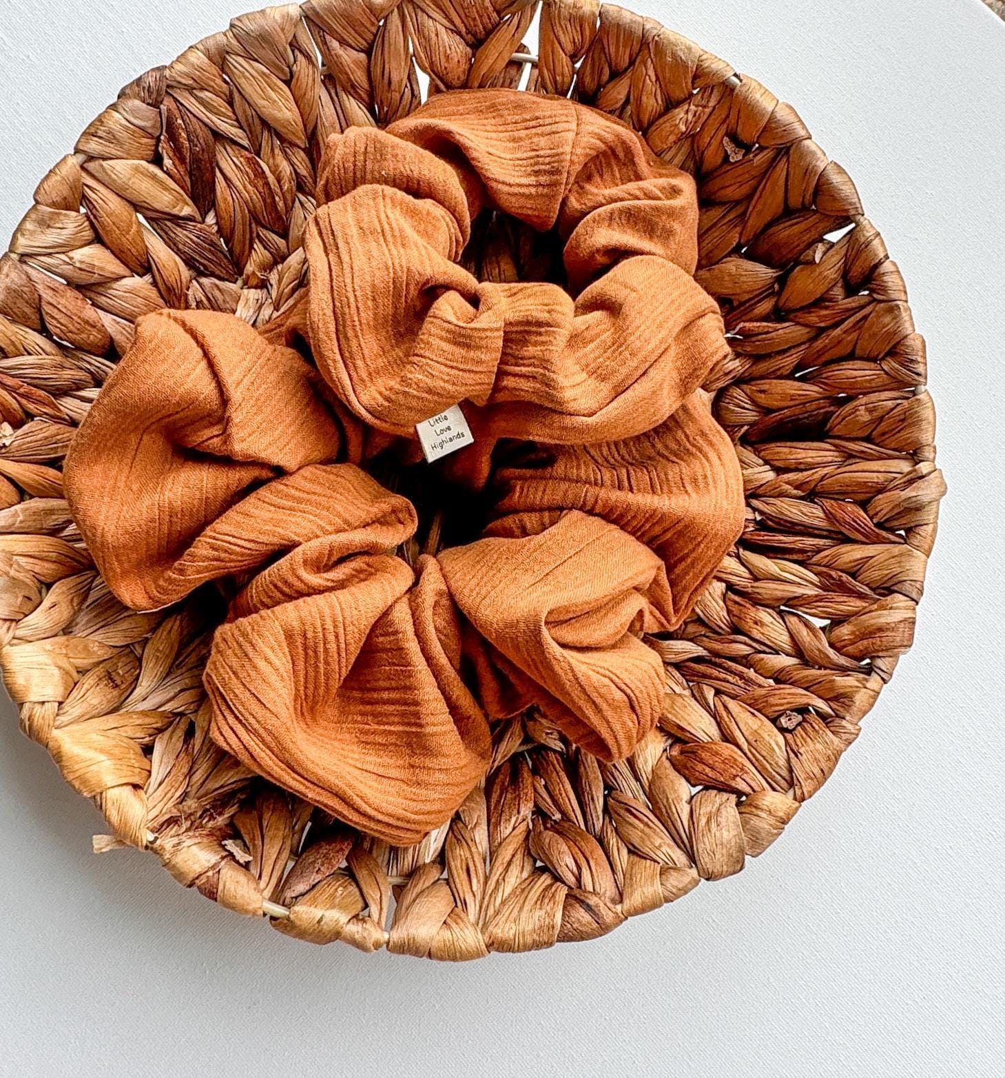 Earthy Cotton Scrunchie | XL scrunchies | hair accessories | cotton scrunchies