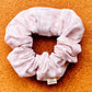 Pale Pink Gingham Scrunchie | XXL scrunchies | seersucker | hair accessories