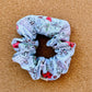 Christmas Cottage Toile Scrunchie