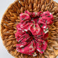 Vintage Christmas Floral Scrunchie