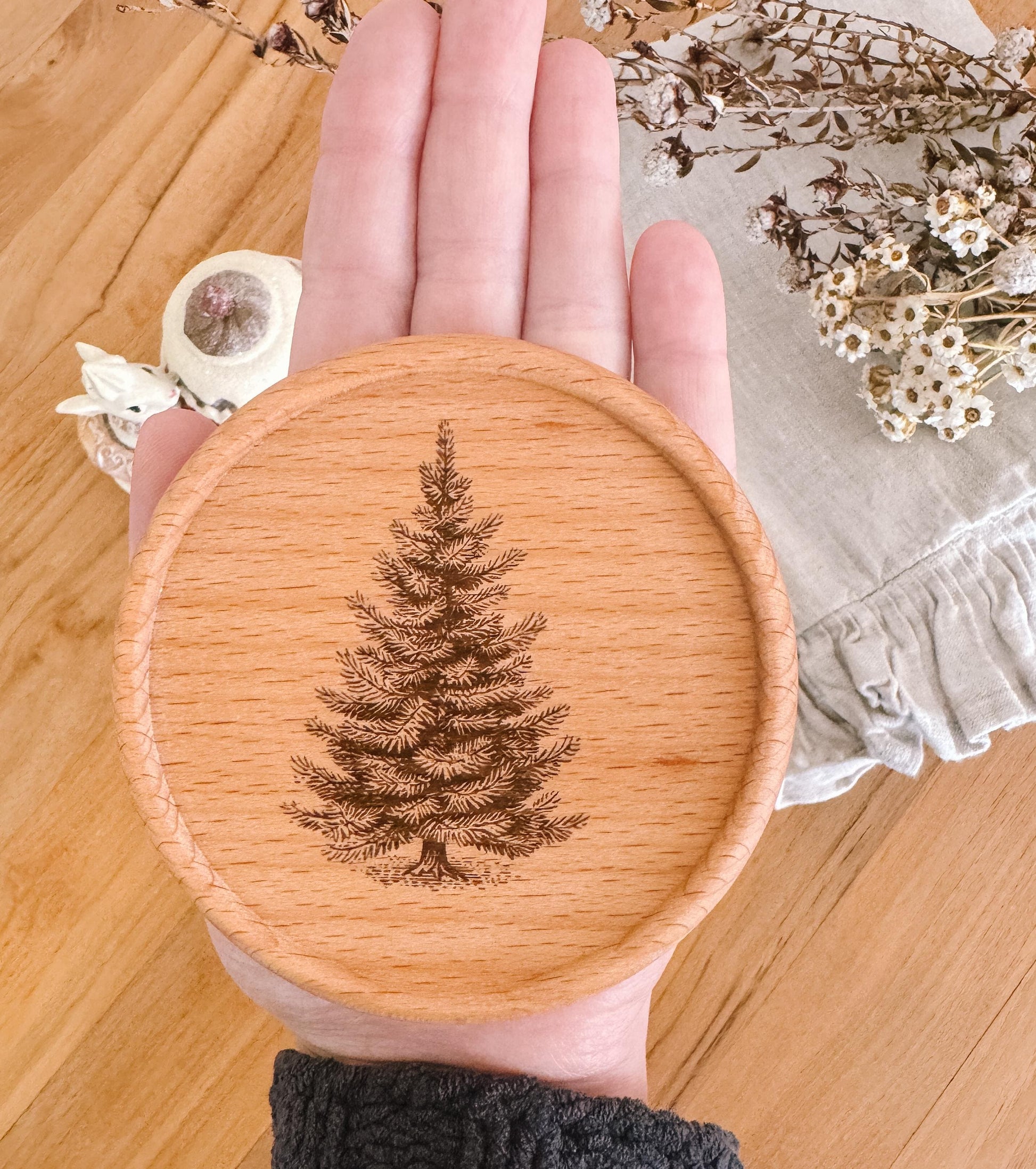 Wooden Coaster | Alpine Christmas tree | eco friendly | coasters | homewares