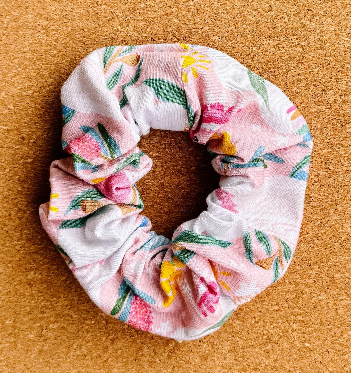 Pink Australiana Cockatoo Scrunchie | XXL scrunchies | hair accessories | mothers day gift