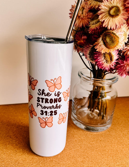 Proverbs 20oz skinny tumbler | coffee mug | religious gift | mothers day gift idea