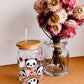 Adorable Panda Libbey glass can | Libbey cup | drinkware | gift ideas