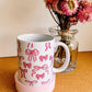 Pink Bow Mug | handprinted mug | cute ceramics | adorable ceramics | mother's day gift