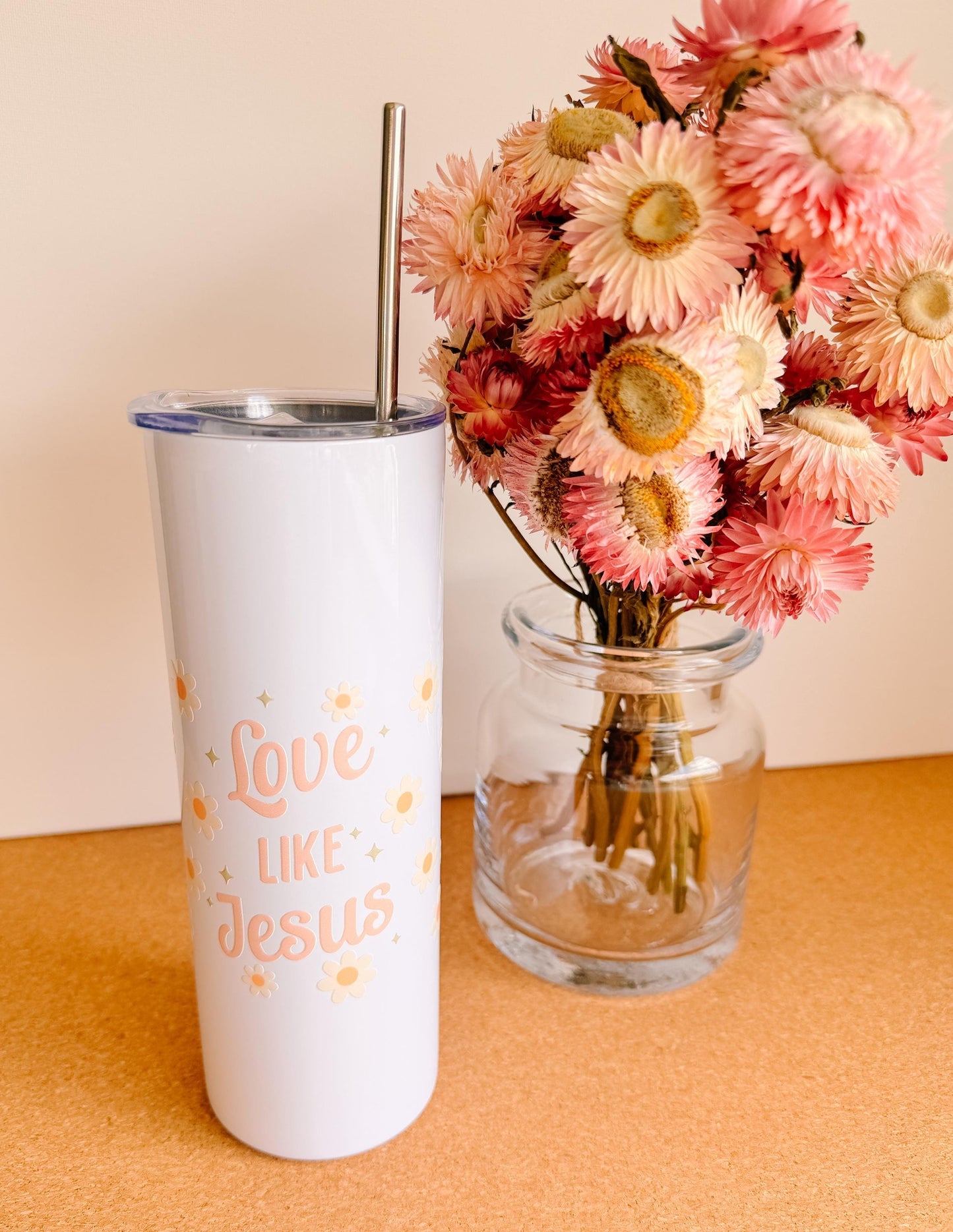 Love like Jesus 20oz skinny tumbler | coffee mug | religious gift | mothers day gift idea