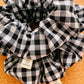 Black & White Gingham Scrunchie | gingham | mini me | gifts for her | XL scrunchie